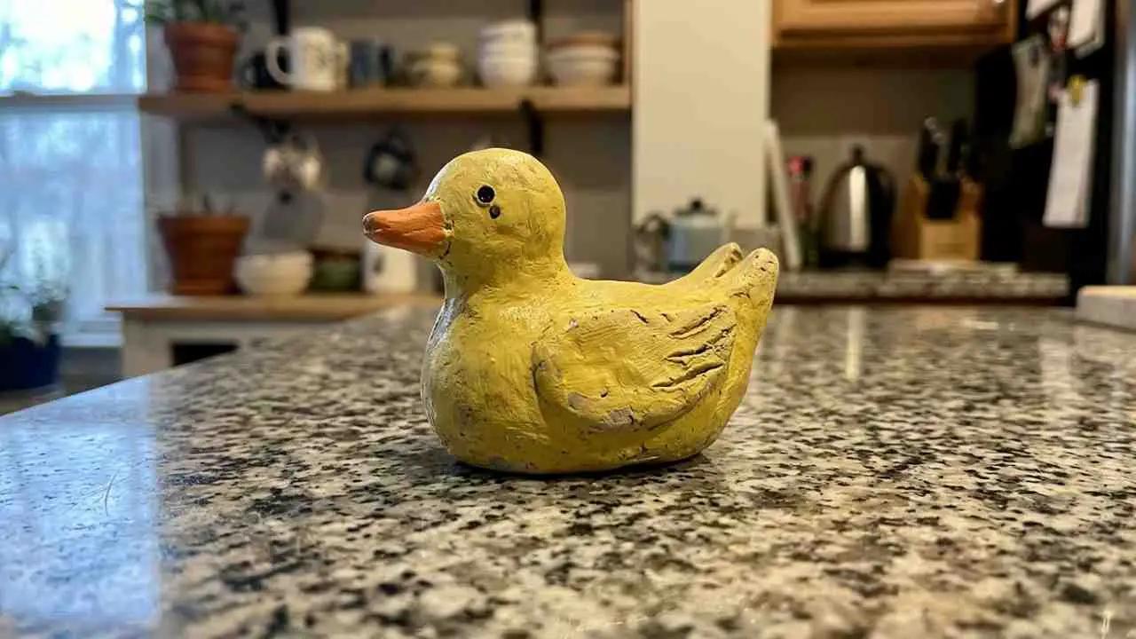 Clay Duck Sculpture - featured