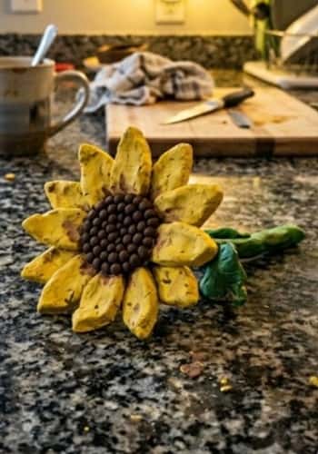 Clay Sunflower Craft - completed