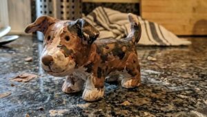 Dog Clay Sculpture - featured