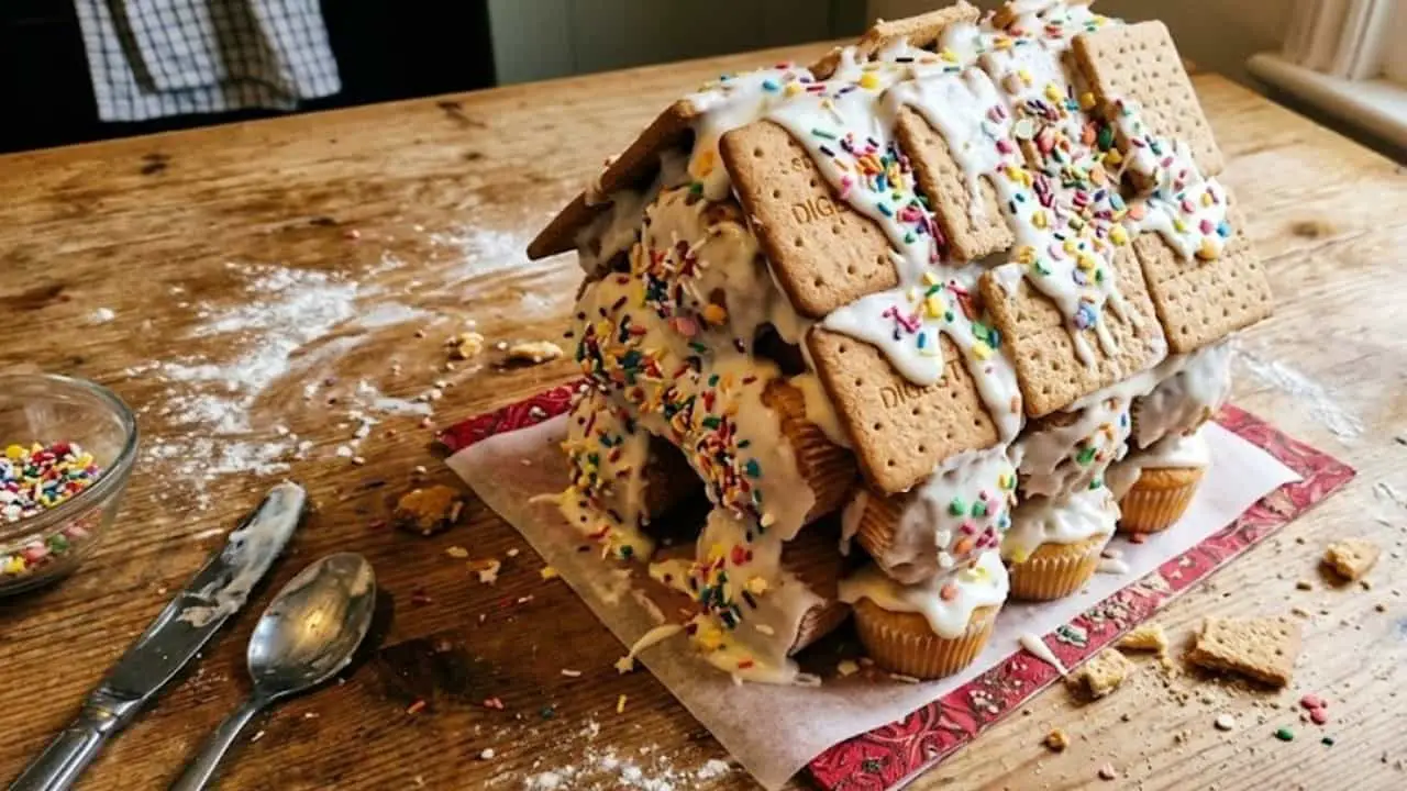 No Bake Gingerbread House Ideas - featured