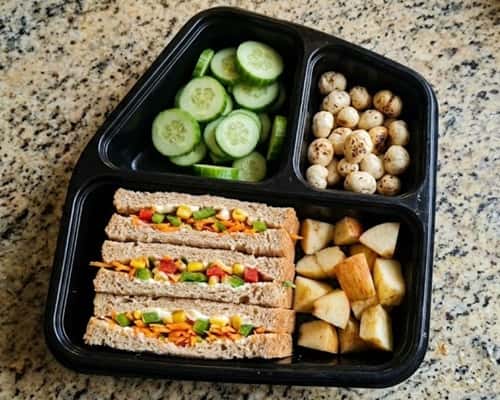 Rainbow Sandwich Lunch Box - completed