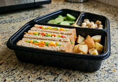 Rainbow Sandwich Lunch Box - presented