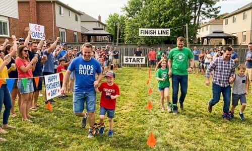 10. Dad and Me Three-Legged Race