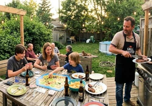 11. Backyard Steak & Board Games Night