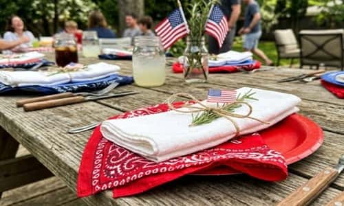 11. Bandana Napkin Place Settings