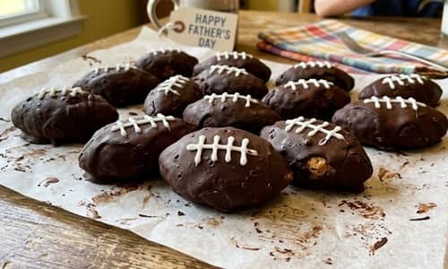 2. No-Bake Peanut Butter Football Balls