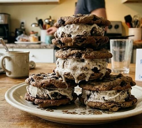 3. Cookies and Cream Ice Cream Sandwiches
