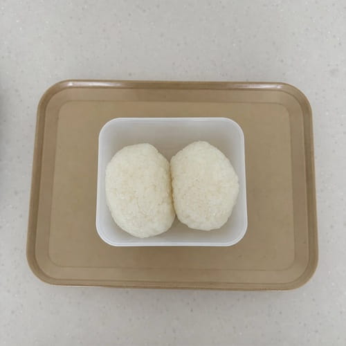 3. Plain White Rice Ball (Onigiri-style, No Filling)