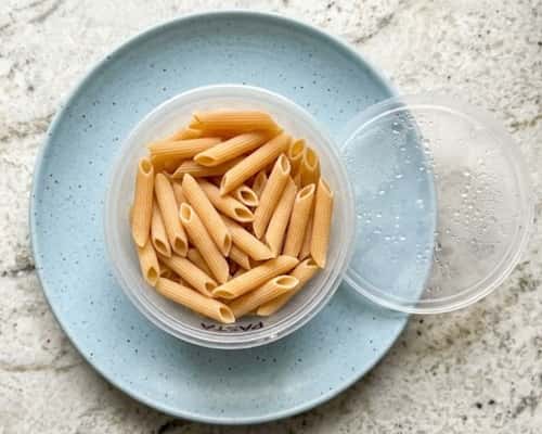 4. Plain Boiled Pasta, Completely Dry