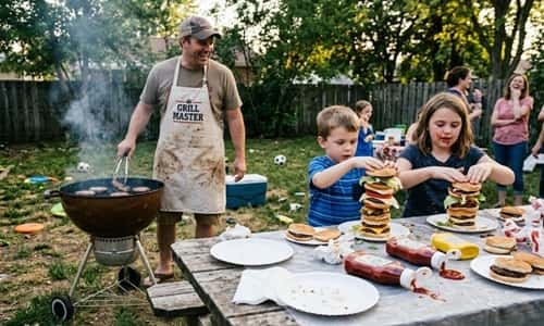 5. Father vs Kids Grill Challenge Night
