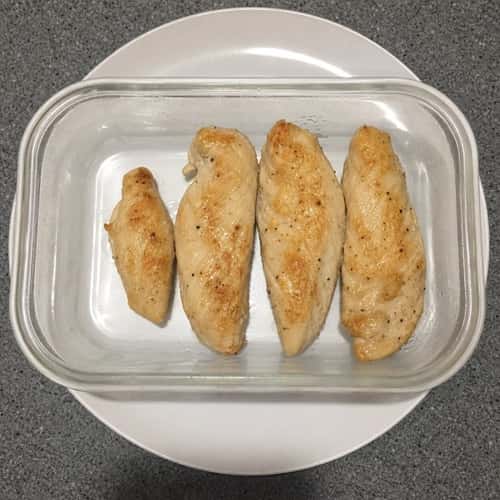 5. Plain Chicken Strips (Oven Baked, No Coating)