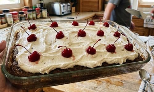 5. Root Beer Float Poke Cake