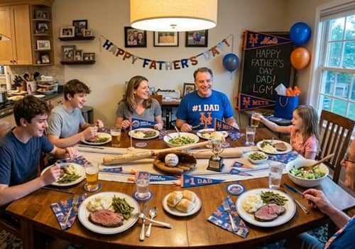 6. Father's Day Sports Fan Table
