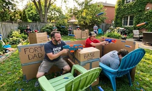 7. Backyard Nerf Battle Zone