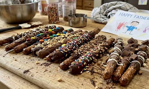 7. Chocolate-Covered Pretzel Rods
