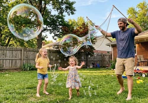 8. Giant Bubble Party