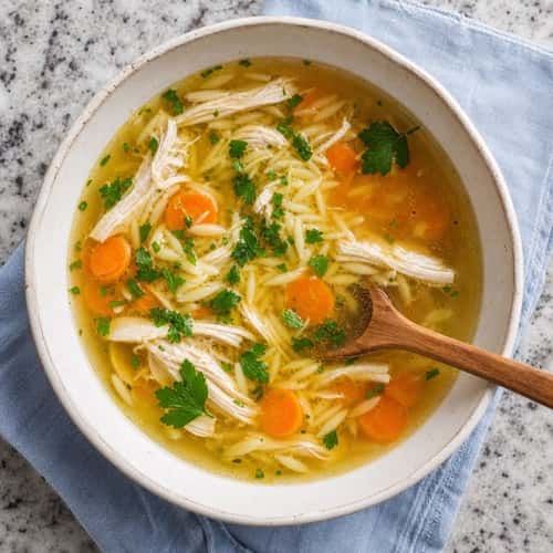 9. Chicken and Orzo Summer Soup