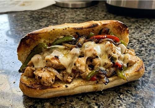 Chicken Philly Cheesesteak - completed