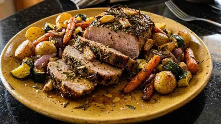 Garlic Herb Pork Loin - featured