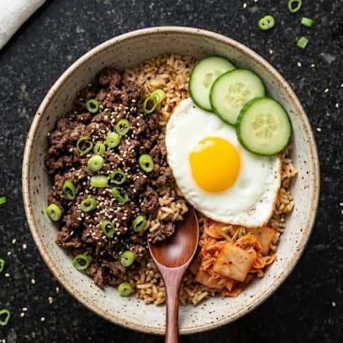 Ground Beef Bulgogi - completed