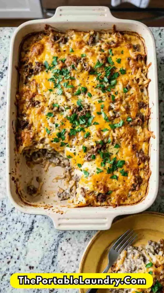 Ground Beef Hashbrown Casserole Recipe