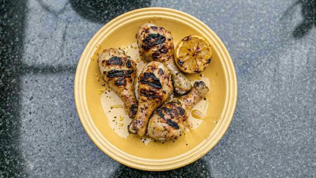 Lemon Pepper Grilled Drumstick With Charred Honey Citrus Glaze - featured