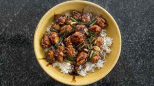 Mongolian Chicken Thighs - featured