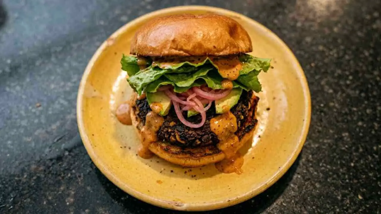 Spicy Black Bean Burger Recipe - featured
