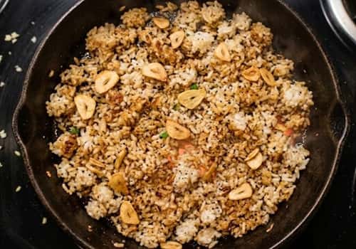 Step 2 - Cook The Garlic Rice