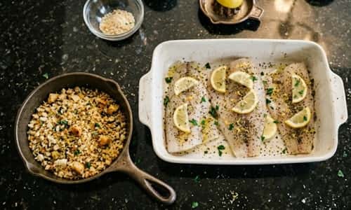 Step 3 - Make the Crispy Herb Crumbs