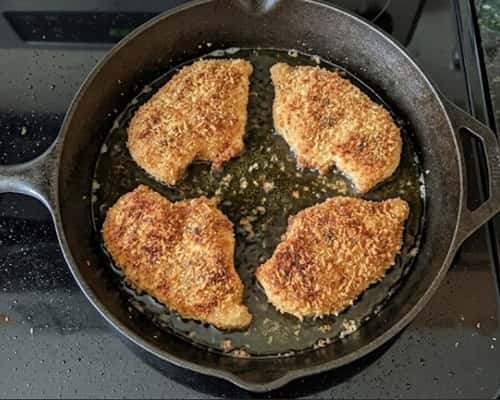 Step 3 - Pan Crisp the Chicken