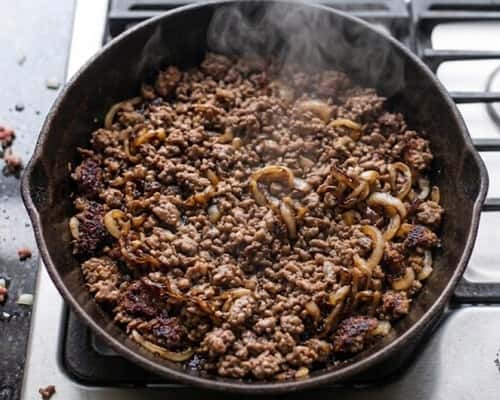 Step 4 - Brown The Ground Beef Hard