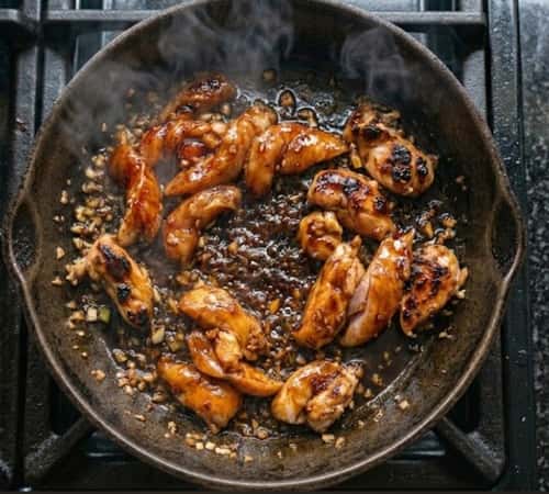 Step 4 - Make the Sticky Burnt Garlic Glaze