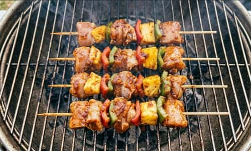 Step 5 - Grill The Chicken Shish Kabobs