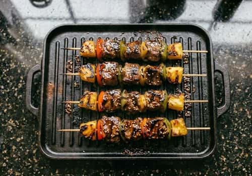 Step 5 - Grill The Teriyaki Beef Kabobs