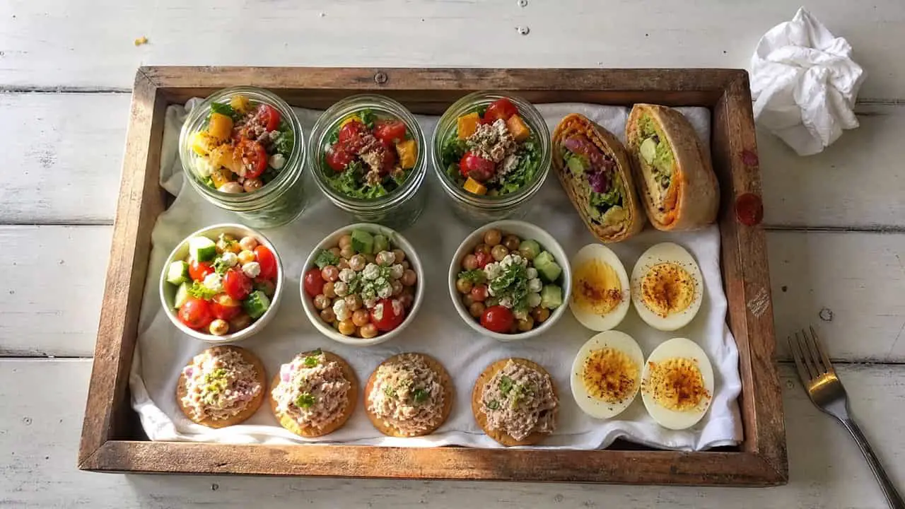 Summer High Protein Cold Lunches for Work - featured