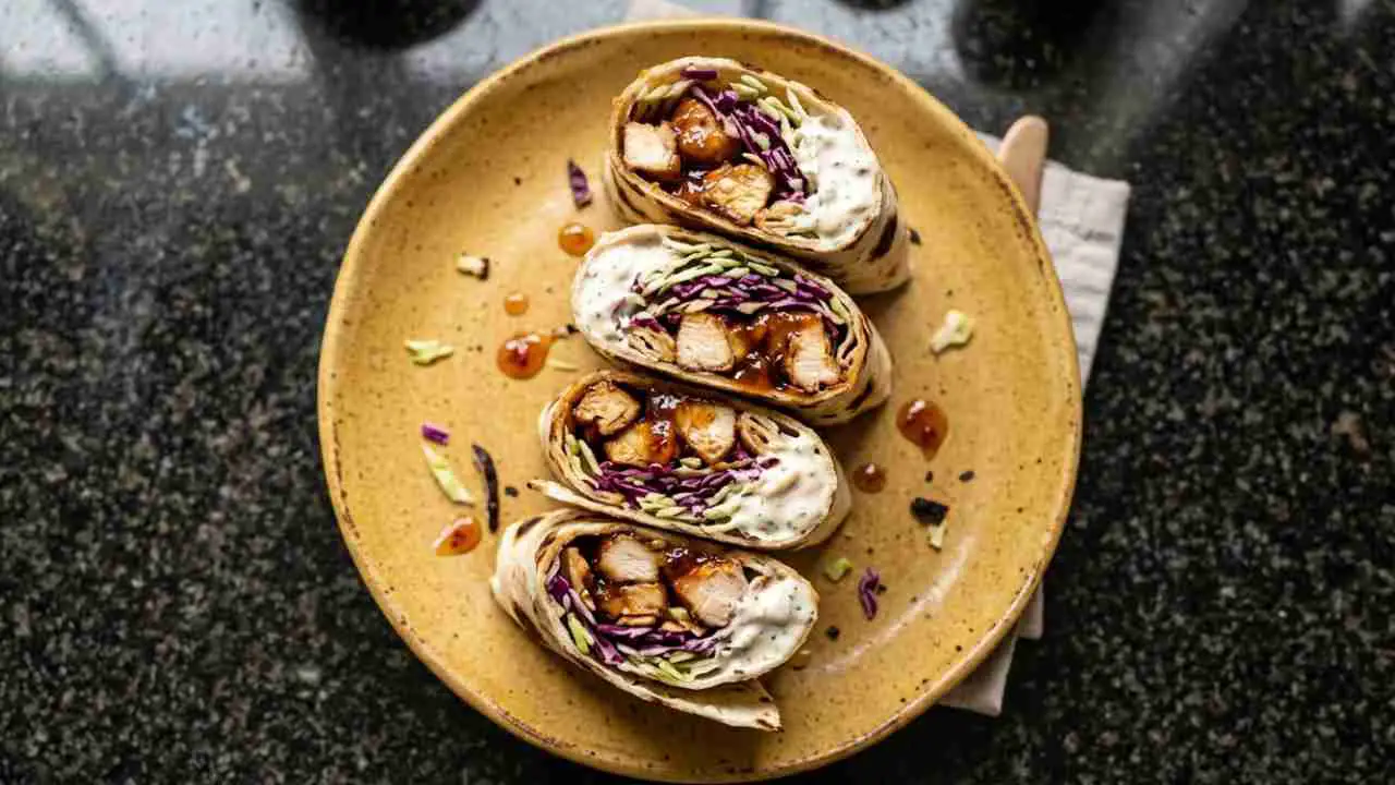 Sweet Chili Chicken Wraps - featured