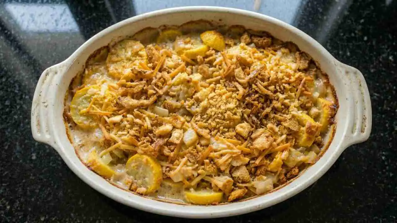 paula deen squash casserole - featured