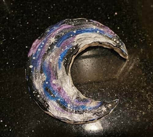 1. Galaxy Moon Wall Hanging