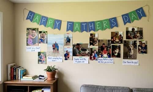 1. Memory Wall Full of Family Photos