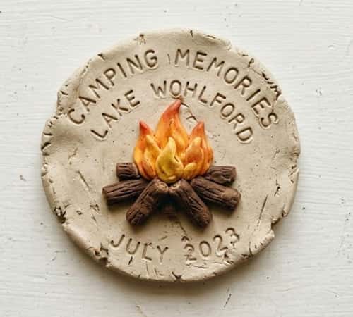 1. Mini Campfire Memory Stone