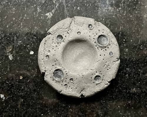 1. Moon Crater Clay Worry Stone
