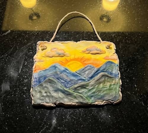 1. Mountain Sunrise Wall Hanging