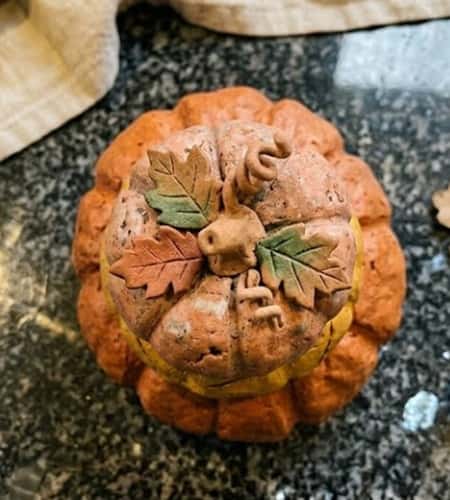 1. Pumpkin Stack Cottage Totem