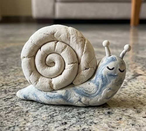 1. Sleepy Snail With Swirl Shell