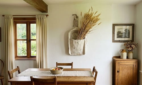 10. Clay Flour Scoop Wall Pockets