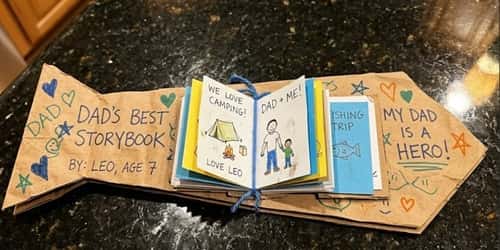 10. Paper Bag Father's Day Storybook Tie