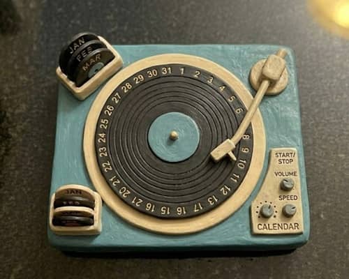 10. Record Player Spin Calendar