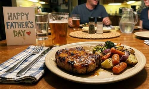 10. Smoked Paprika Baked Pork Steak Dinner