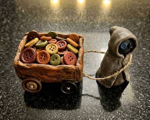 10. The Button Collector's Autumn Wagon